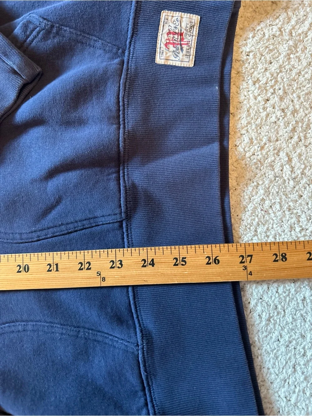 Large Polo Ralph Lauren Polo 67 U.S.A Navy Hoodie